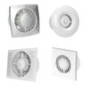 Bathroom Extractor Fan 100mm / 4" with Pull Cord Switch Cable and Plug White Kitchen Toilet Ventilator WA100WP