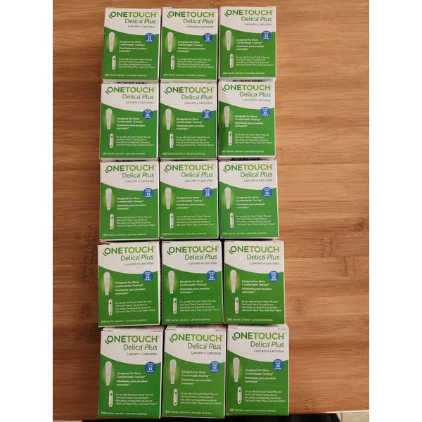 ONE TOUCH DELICA New In Box Extra Fine 33 Gauge 100 Sterile Lancets