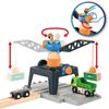 BRIO WORLD 33962 Smart Tech Tower Crane Wooden Rail Toy