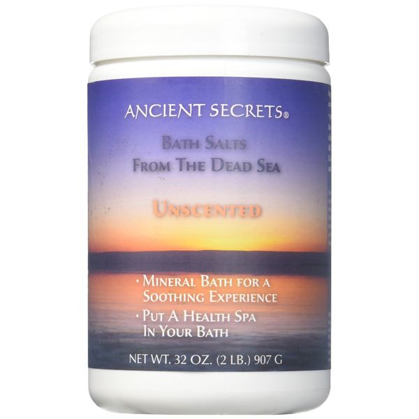 Dead Sea Bath Salts Unscented Ancient Secrets 2 lbs Bath Salt