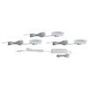 Einbauleuchten Set 8,5 cm Micro Linie ( 3er Set) Farbe: Weiß matt