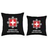 Apres Ski Instructor Throw Pillow