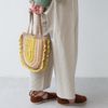 Wool Knitting Kit #16-5 3 Color Ruffle Bag