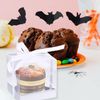 Single Cupcake Box Individual Cupcake Containers, 12Pack Clear Cupcake Boxes Single Cupcake Carrier Holder Container Boxes, Cupcake Display Boxes (Silver)