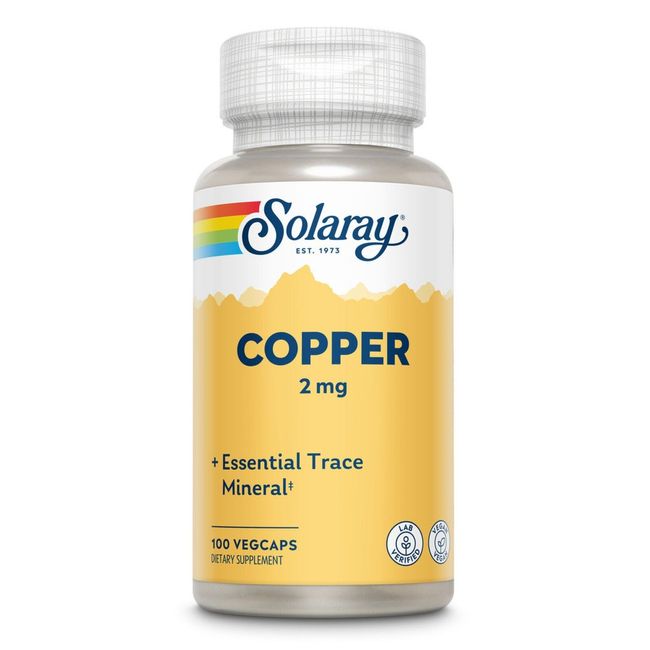 Solaray Copper 2mg 100 Capsule