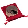 Cake Hanayama Puzzle, Level 4 Difficulty, with RED Velveteen Drawstring Pouch, Bundled Items