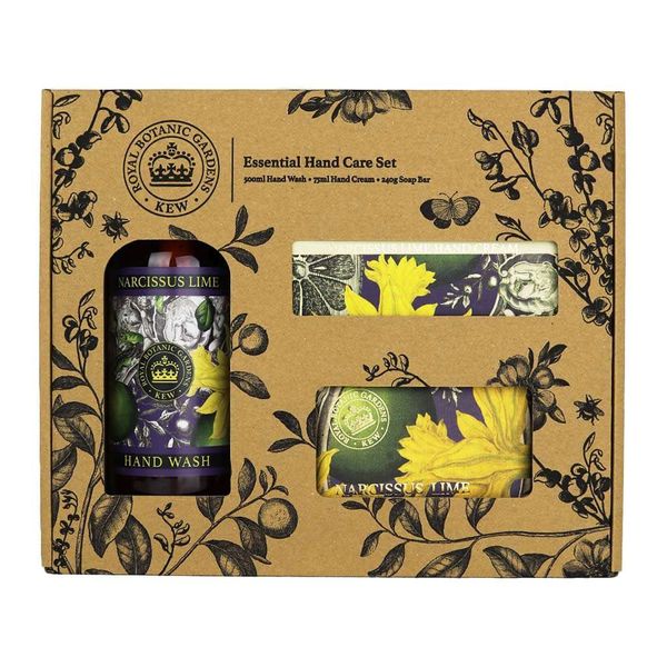 Royal Botanic Gardens Kew Essential Hand Care Set Narcissus Lime