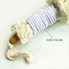 GingerChi Jute Brush - Bath & Shower Dry Skin Body Smoothing Spa-Natural Lymphatic Bristle Fibers to Improve Blood Circulation Exfoliate Skin, Healthy Therapeutics and Reduce Cellulite Cord Handle for Men and Women (Jute Brush)