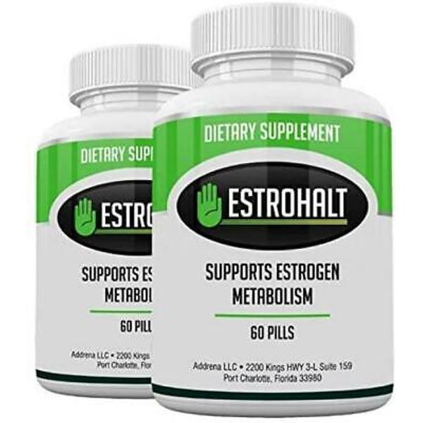2PK Estrohalt DIM Supplement Estrogen Blocker for Women Men Aromatase Inhibitor