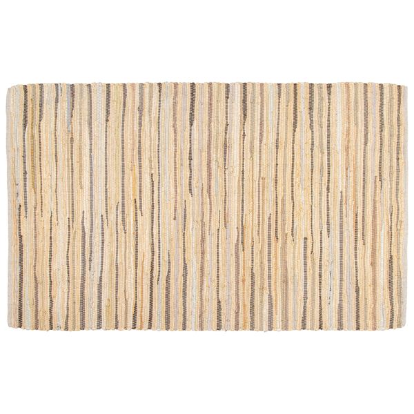 Rug Area Rugs Cotton Linen 3x5 Ft Multicolour Chindi for Livingroom Bedroom Washable RagRug Reversible Farmhouse Kitchen RunnerRug Carpet Area Runner Mat for Hallway, Entryway