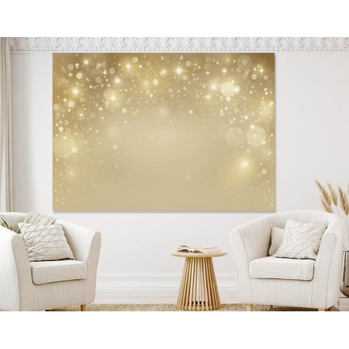 LYWYGG 7x5FT Gold Backdrop Golden Spots Glitter Photoshoop Background (Will Not Glow) Bokeh Backdrops CP-622