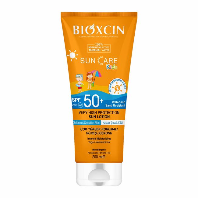 BIOXCIN Sun Care Çok Yüksek Korumalı Çocuk Güneş Kremi,% 100 Botanik Aktif, 50 SPF, 200 ml