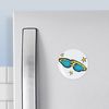 CafePress Goggles Swim Magnets 2.25" Round Button Magnet (10 Pack)