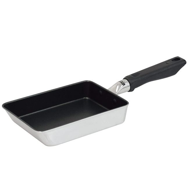 Urushiyama 20510 Egg Pan, Egg Pan, Made in Japan, Fluorine Resin Treatment, Compatible with Gas Fire, Non-Stick