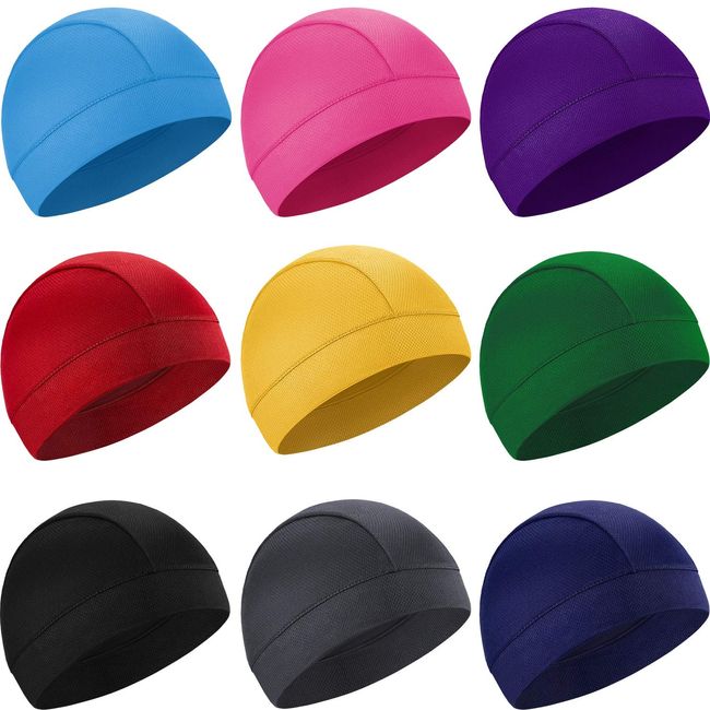 Men Moisture Wicking Beanie Hat Helmet Liner Sport Skull Cap