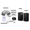 30 Inch Kitchen Range Hood Wall Mount 350 CFM Vent Mechanical Control Black New