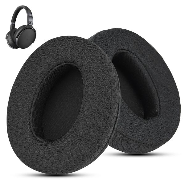 Wzsipod Specialized Replacement Ear Pads for Sennheiser Headphones, Fits HD4.50BT/ HD4.50/ HD4.50BTNC/ HD458BT/ HD450/ HD450BT, Headset Ear Cushion with Soft Clothes & Memory Foam (Classic Black)