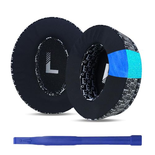 HD450BT Ear Pads for Sennheiser HD 450BT,HD 4.50BT,HD 4.50BTNC,HD 4.40BT,HD 350BT,HD 4.30G Headphone Earpads Ice Cloth Material with Cooling Gel and Memory Foam Ear Cushions (Black White/Print)