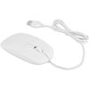 OOYES Ultra-Slim USB optical wired mouse,Ergonomic Design with Scroll Wheel Computer Mouse,With 3.0 Usb Mouse Wired Compatible with Laptop Pc Computer Desktop (White)