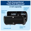 Tork Toilet Paper Roll Wall Mounted Dispenser Black T4, Compact, Elevation Range, 557008