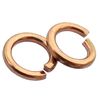 NACX M6 Copper Split Lock Spring Washer, Spring Lock Washer Elastic Gasket for Screws Bolts Nuts, 40Pcs