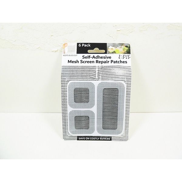 Window Screen Repair Patches Self Adhesive Patch Fix Mesh Door Screened 6 Pack