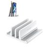VAYDEER Laptop Stand PC Stand Vertical 2 Stand Holder Adjustable Width ABS Plastic for Tablet/iPad/MacBook Pro Air Vertical - White