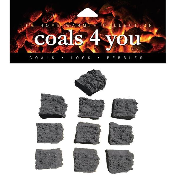 10 Medium Gas Fire Replacement Coals In A Box Grate Glow With Branded Coals 4 You Packing