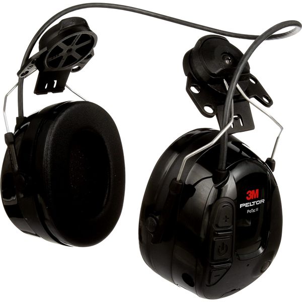 3M Peltor MT13H221P3E ProTac III ear headset, helmet version, black