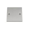 Electrical Blanking Plate Single 1 Gang - Satin Brushed Chrome - Square