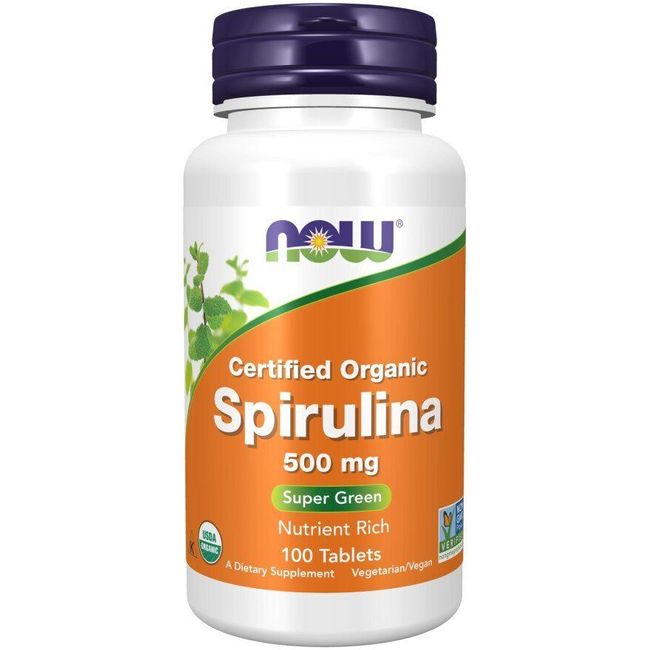 Now Foods Spirulina 500mg 100 Tablet