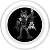 Heavy Metal Wolf mit E-Gitarre PopSockets PopGrip für MagSafe