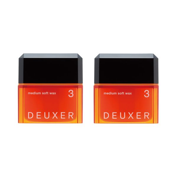 DEUXER Medium Soft Wax 3 (Set of 2) Hair Wax Floral Berry