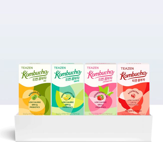 [New product taste] Teazen Kombucha 10 sticks x 4 boxes mixed (40 sticks)