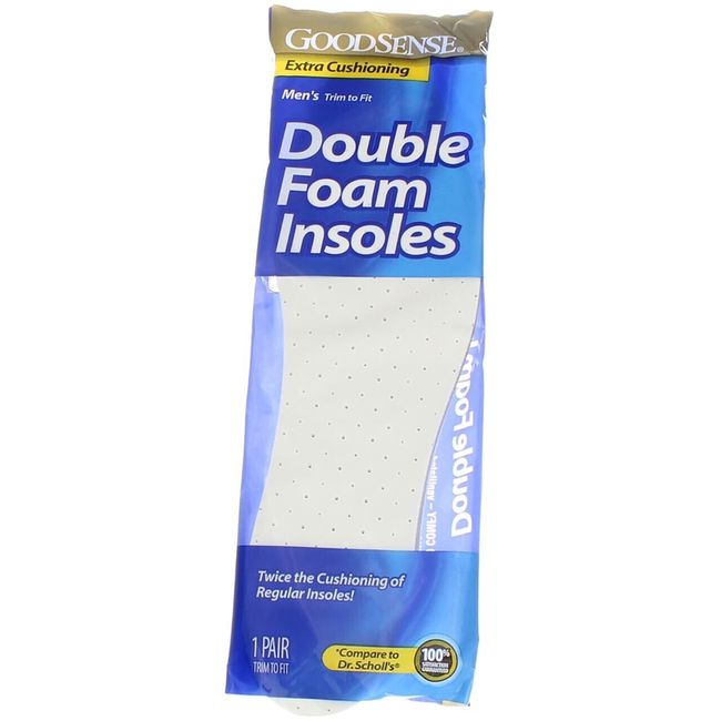 4 Pack GoodSense Double Foam Men's Insoles