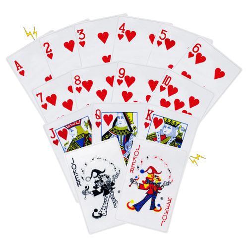 MAOOOOB 15PCS Funny Poker Dog Toys- Plush Interactive Toys with Crinkle Paper for Small, Medium Puppies- Fun Novelty Play- Cool Stuffed Gifts for Dog Birthday(Red)