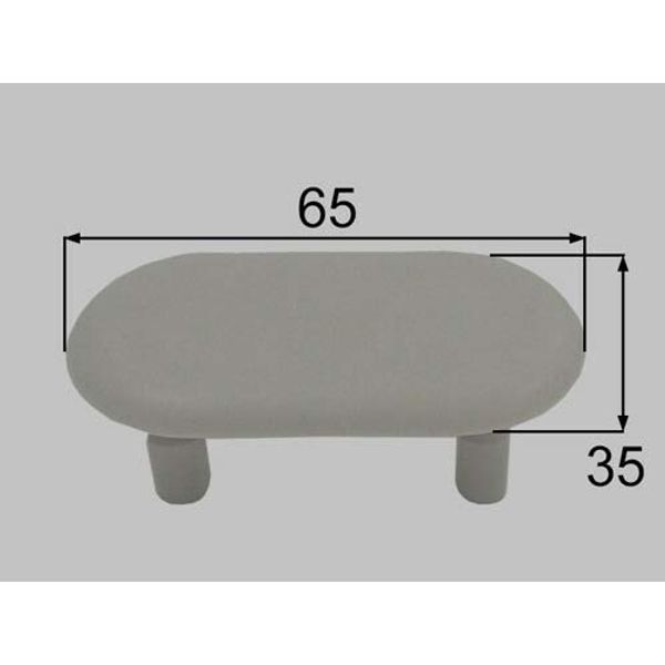 213-1019 LIXIL LIXIL INAX Toilet Seat Rubber Feet (Length 1.4 inches (35 mm) x Width 2.6 inches (65 mm) Toilet Parts [213-1019] Genuine Product