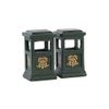 Lemax - Green Trash Can - Set Of 2