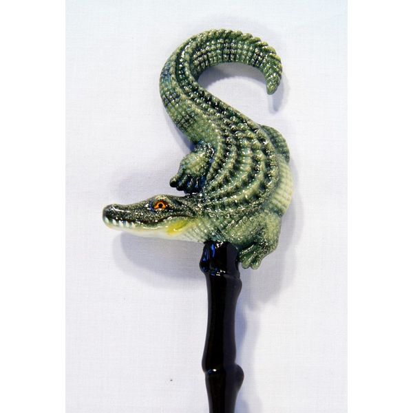 Hand Painted Back Scratcher Alligator 18"