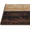 Champion Rugs Square Pattern Brown Area Rug Box Pattern Modern (5’ X 7’)