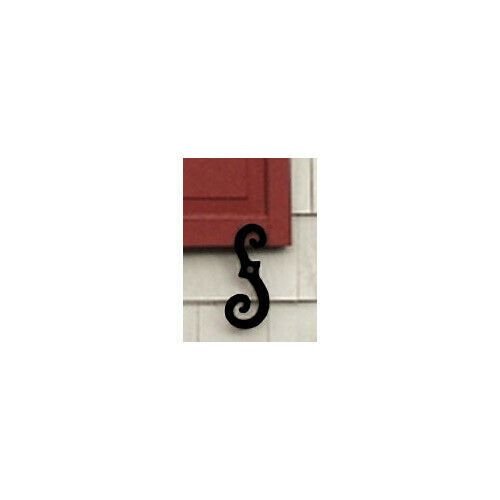 House Guard Hardware 7" Window Shutter Dogs (set of 2) Dog S-Hooks black finish