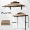 Grill Gazebo Replacement Canopy Beige Top Fabric ONLY NEW