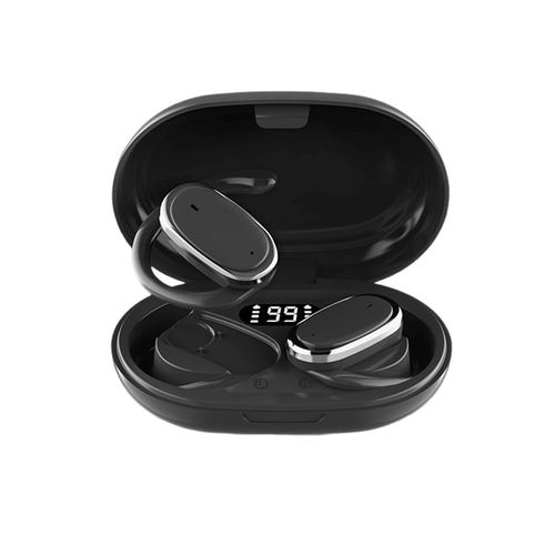 Wireless Earbuds,Open Ear Headphones,360-Degree Panoramic Sound Headsets,DT4.0 Without Sound Loss,Air Conduction,48H Range,LED Display,IPX7 Waterproof,Wireless Earphones for Meeting,Driving,Traveling