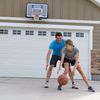 Lifetime 73650 44 Inch Polycarbonate Shatterproof Backboard and Rim Combo, Mounting Kit Sold Separately