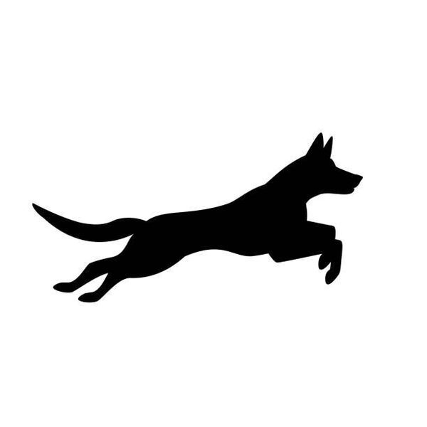 BELGIAN MALINOIS VINYL STICKER FOR CAR, WALL, WINDOW DOG, PUPPY 4"