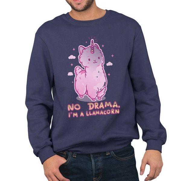 T-Nerds - Lhamacorn - Men's Jumper, navy, XXL