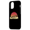 iPhone 15 Evolution Badminton Player Retro Sunset Case