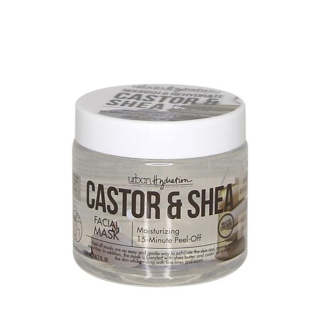 Urban Hydration Castor and Shea Facial Peel-Off Mask | Combats Dry Skin,...