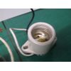 LH0422 E26/E27 medium base lamp holder/socket with two hole flanged mounting and