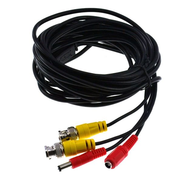 BW 5M / 16.4 Feet BNC Video Power Cable For CCTV Camera DVR Security System - Cable type: 0.2mm?, Cable OD: 4.0mm